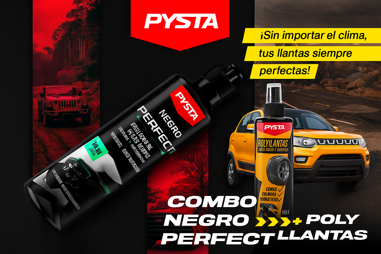 Combo Negro Perfecto + Polillantas Brilo